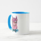 Mug Lama rose mignon (Devant gauche)