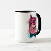 Mug Lama rose mignon (Devant droit)