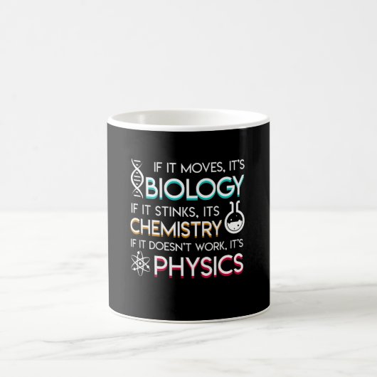 Mug L'amant de la Science déplace la chimie de (Centre)