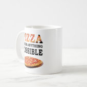 Mug L'amant de pizza cite - la pizza rend n'importe (Devant gauche)