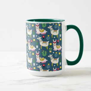 Mug Lamas dans le motif de lunettes de soleil