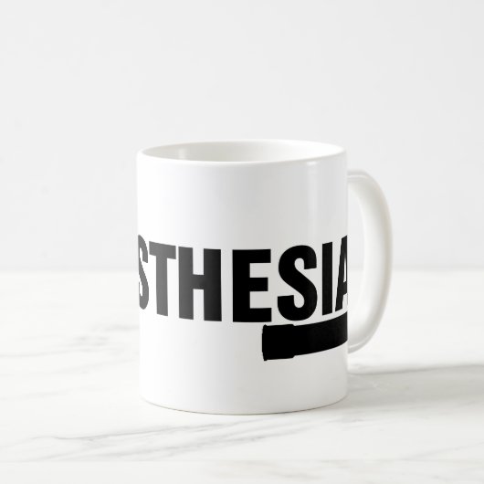 Mug Lame de Mac d'anesthésie (Devant droit)