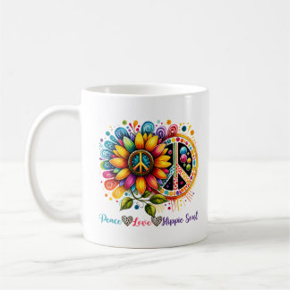 Mug L'âme hippie de l'amour de la paix