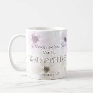 Mug Lamentations 3:23 Citation Religieuse Inspirationn