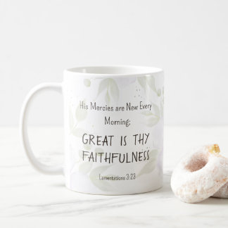 Mug Lamentations 3:23  Religious Inspirational Quote