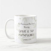 Mug Lamentations 3:23  Religious Inspirational Quote (Gauche)