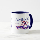 MUG L'AMÉRIQUE 250 ANS DE LIBERTÉ (Devant droit)