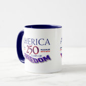 MUG L'AMÉRIQUE 250 ANS DE LIBERTÉ (Devant gauche)