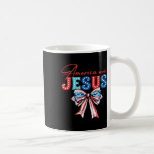 Mug L'Amérique a besoin de Jésus Bow Christian Patriot