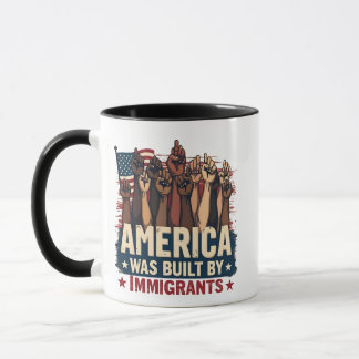 Mug L'Amérique a été bâtie par les immigrés Trump Demo