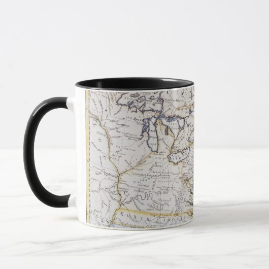 Mug L'AMÉRIQUE COLONIALE : CARTE, c1770 (Gauche)