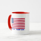 Mug L'Amérique d'abord Trump 2024 (Devant gauche)