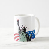 Mug 'L'Amérique et la statue de la liberté (Devant droit)