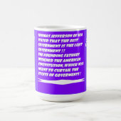 Mug L'Amérique et la vérité transforment une chose de (Centre)