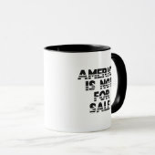 MUG L'AMÉRIQUE N'EST PAS À VENDRE ! (Devant droit)
