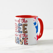 Mug l'Amérique, terre de la liberté (Devant droit)