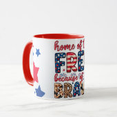 Mug l'Amérique, terre de la liberté (Devant gauche)