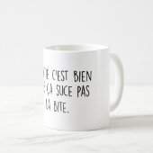 Mug L'amitié c'est bien mais ça suce pas la morsure (Devant droit)