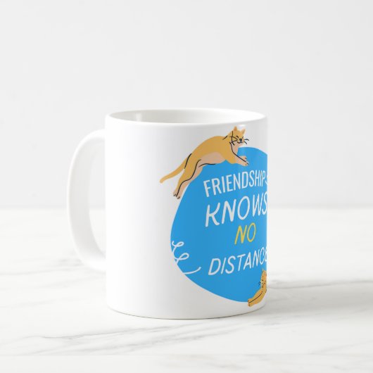 Mug L'amitié ne connaît pas de distance (Devant gauche)