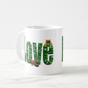 Mug L'amour à chaque ronron : chatons jouant sur le mo