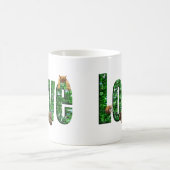 Mug L'amour à chaque ronron : chatons jouant sur le mo (Centre)