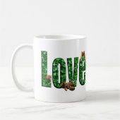 Mug L'amour à chaque ronron : chatons jouant sur le mo (Gauche)