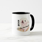 Mug L'amour a du poil Bichon (Devant droit)