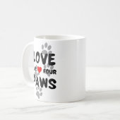 Mug L'amour a quatre pattes (Devant gauche)