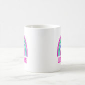 Mug L'amour arc-en-ciel polysexuel gagne (Centre)