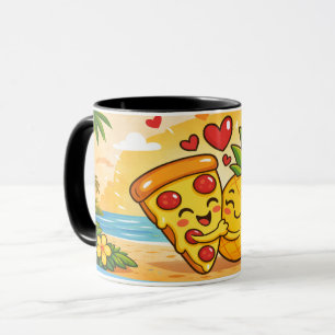 Mug L'amour au premier morceau - La pizza rencontre l'