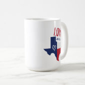 Mug L'Amour Aussi Grand Que Le Texas (Devant droit)