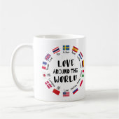 Mug L'amour autour des langues du monde (Gauche)
