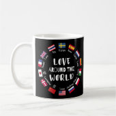 Mug L'amour autour des langues du monde  (Gauche)