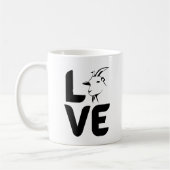 Mug L'amour avec la chèvre comme O (Gauche)