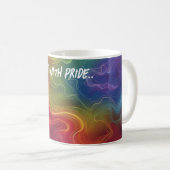 Mug L'amour avec l'Art numérique de fierté (Devant droit)