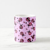 Mug L'amour branche les coccinelles roses (Centre)