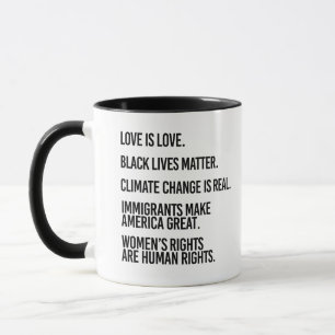 Mug L'amour c'est l'amour Le changement climatique est