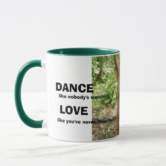 Mug L'amour, chantent, vivent, et dansent des (Gauche)