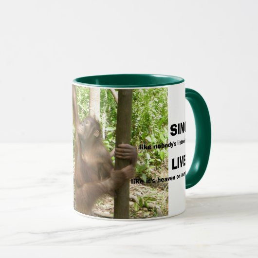 Mug L'amour, chantent, vivent, et dansent des (Devant droit)