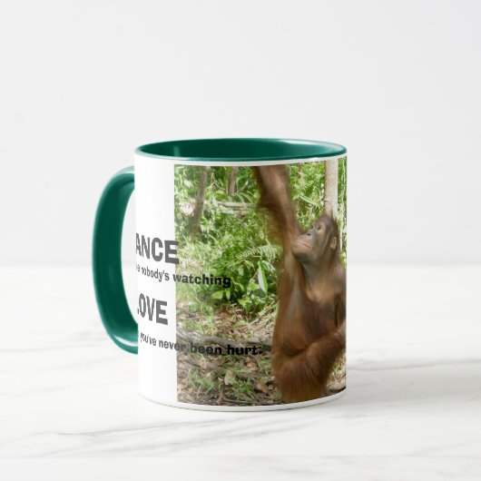 Mug L'amour, chantent, vivent, et dansent des (Devant gauche)