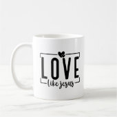 Mug L'Amour Chrétien Comme Jésus Bible Verse Personnal (Gauche)