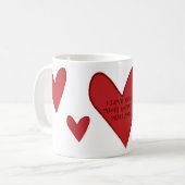 Mug L'amour chronomètre l'infini plus un (Devant gauche)