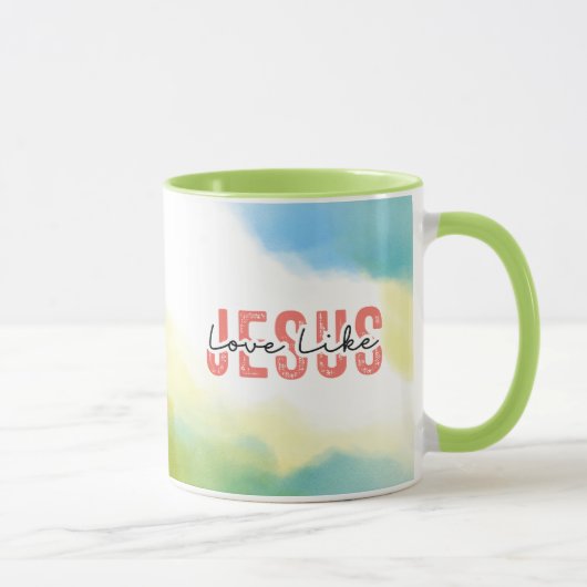 Mug L'amour comme Jésus Inspirationnel Citation chréti (Droite)