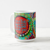 Mug L'amour comme Jésus Rouge Festive Noël (Devant gauche)