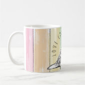 Mug l'amour conquiert tout chien arc-en-ciel basset ho (Gauche)