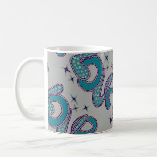 Mug L'amour dans le style années 1960 (Gauche)