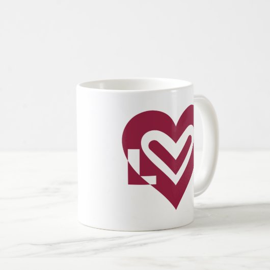 Mug L'amour dans le vin pourpre (Devant droit)