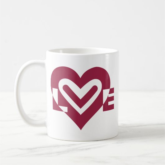 Mug L'amour dans le vin pourpre (Gauche)