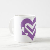Mug L'amour dans le violet (Devant gauche)