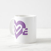 Mug L'amour dans le violet (Devant gauche)